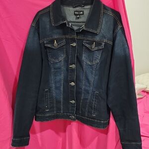 New Look Dark Indigo Jean Jacket Stretchy